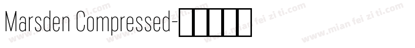 Marsden Compressed字体转换